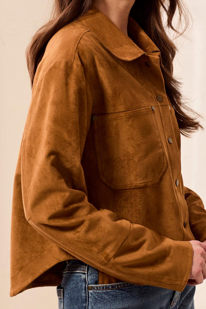 Hazelwood Faux Suede Shacket