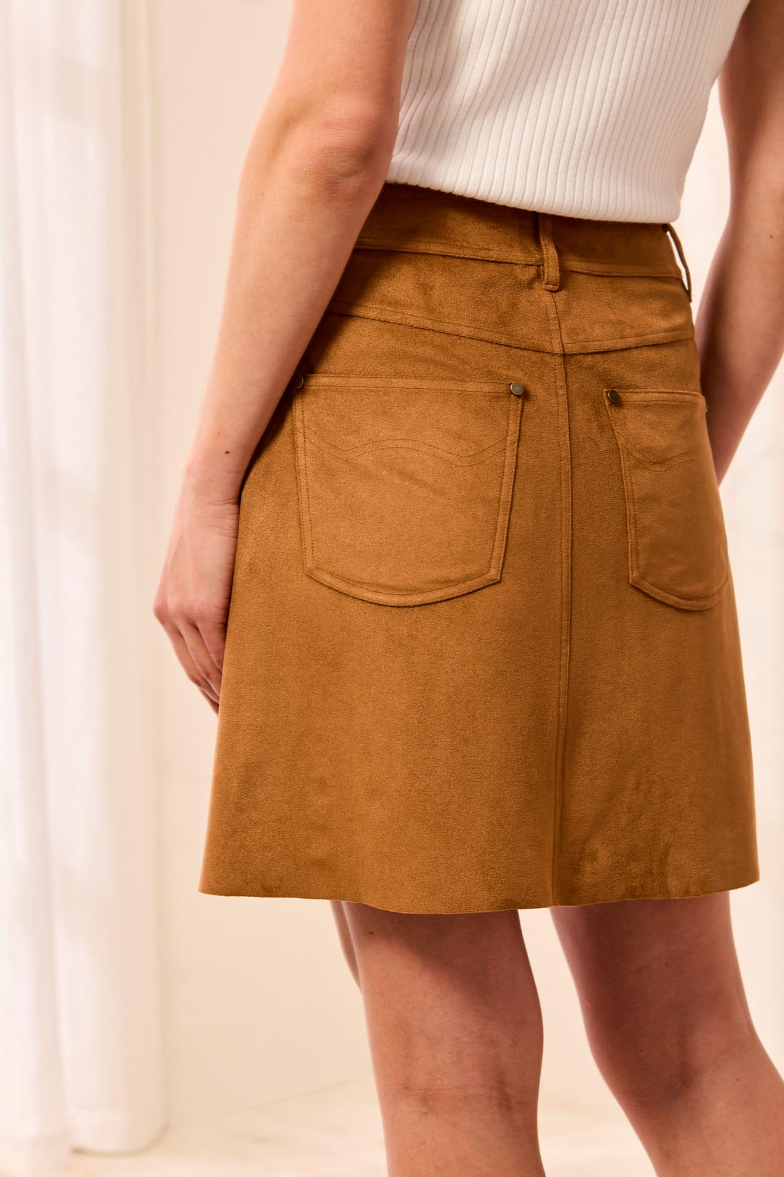 Hazelwood Faux Suede Skirt