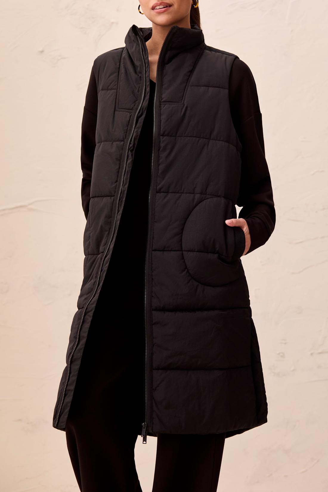 Long Quilted Vest