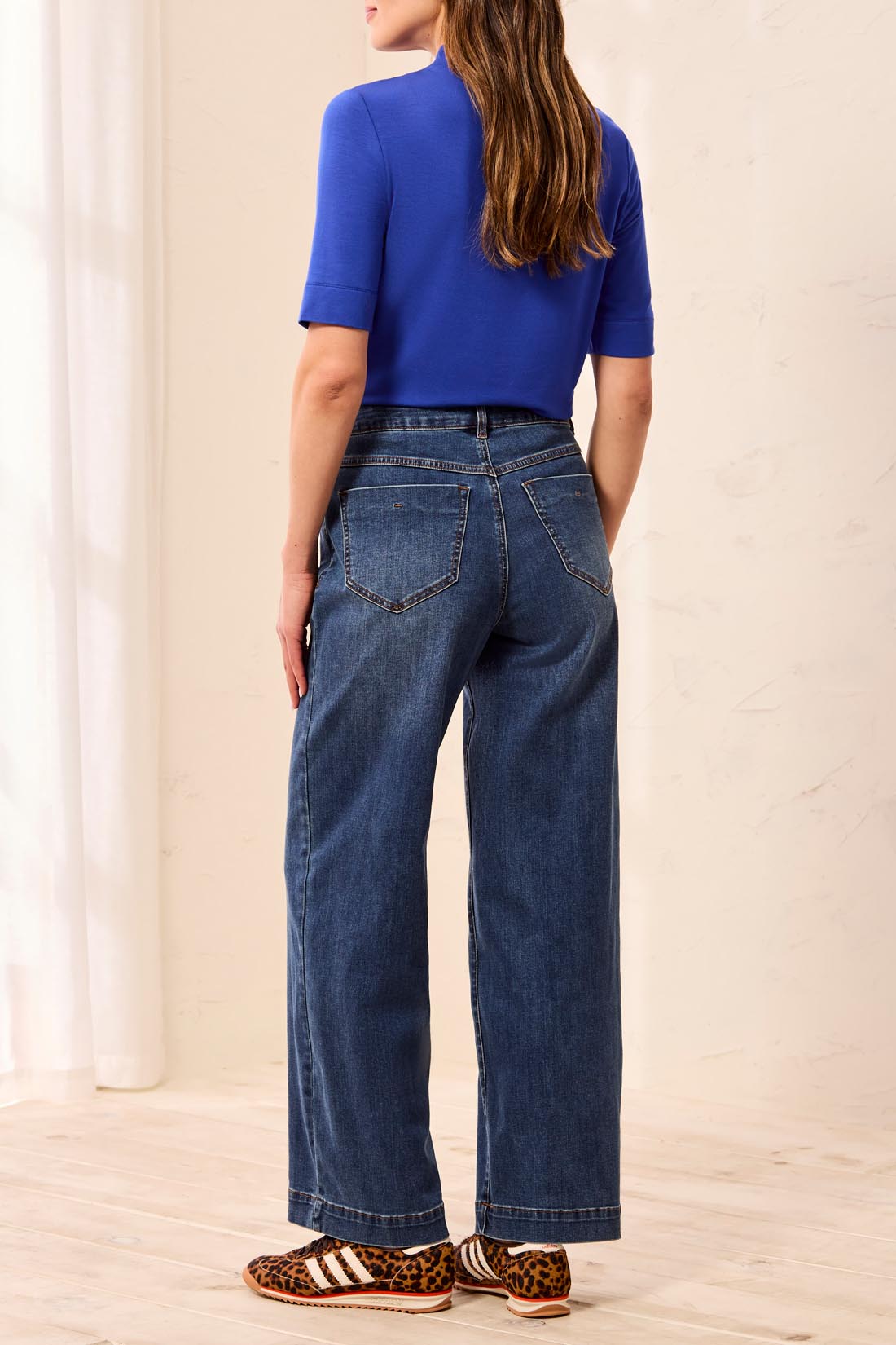 Wide Leg Button Fly Audry Pants