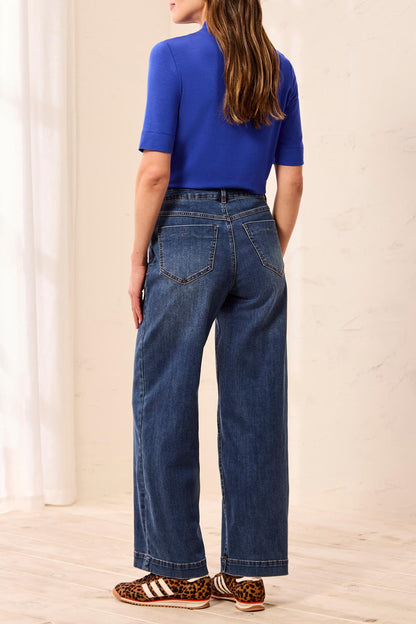 Wide Leg Button Fly Audry Pants