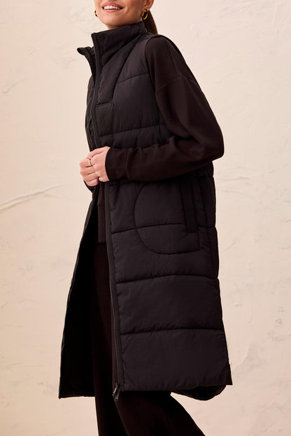 Long Quilted Vest