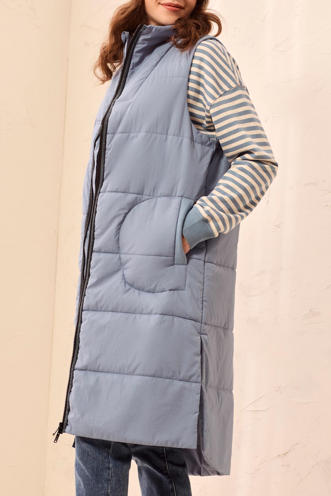 Long Quilted Vest