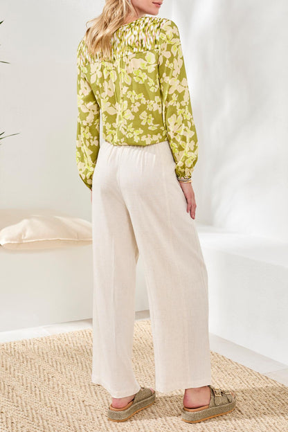 Flowy Linen Pull on Pant